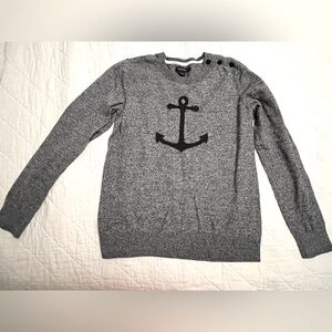 Nautica Women's Anchor Intarsia Pullover Sweater Size Small